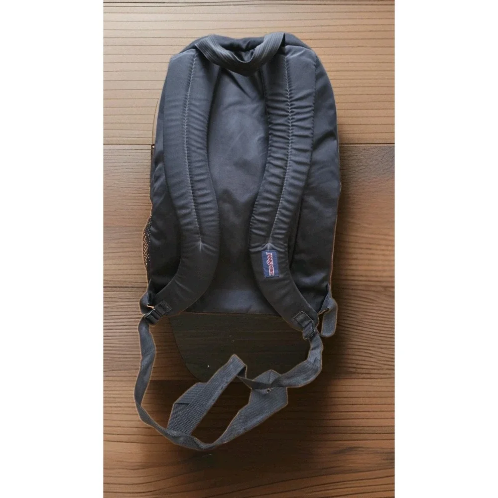 Vintage Jansport Backpack Book Bag Classic Black 90's